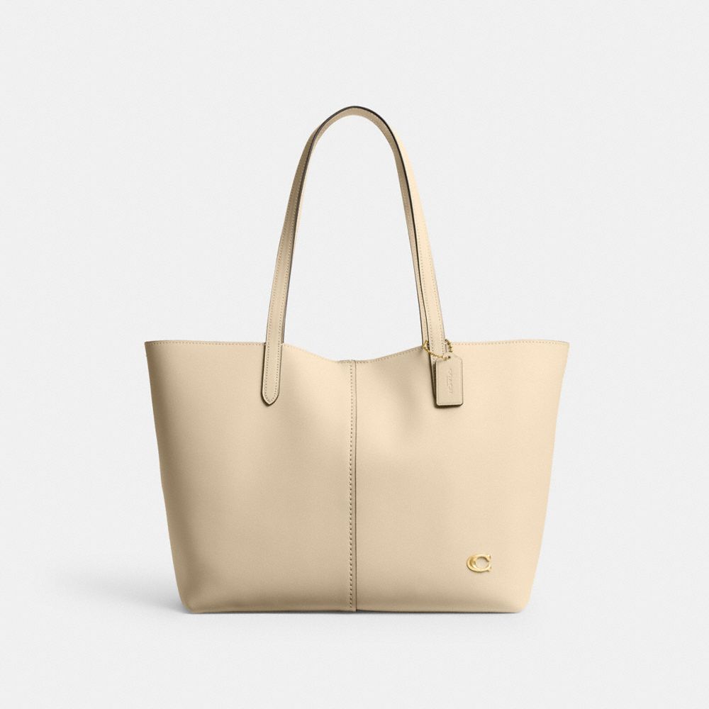 Brass/Ivory Coach North Tote 32 | COH865036