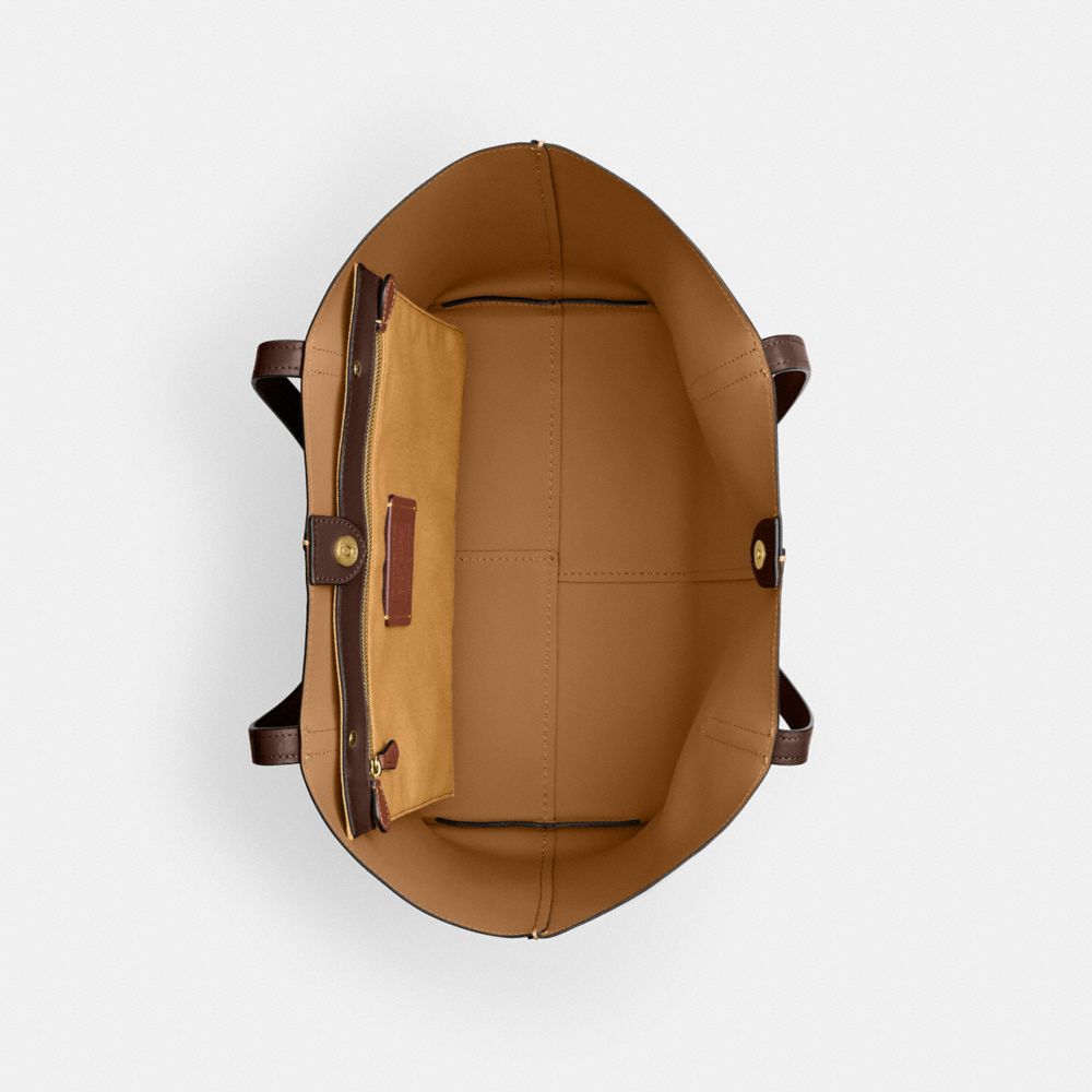 Brass/Maple Coach North Tote Bag 32 | COH865025