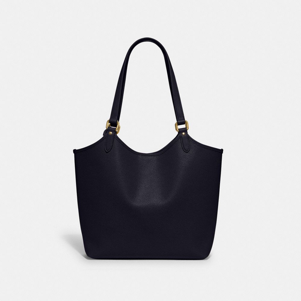 Brass/Midnight Navy Coach Day Tote Bag | COH865012