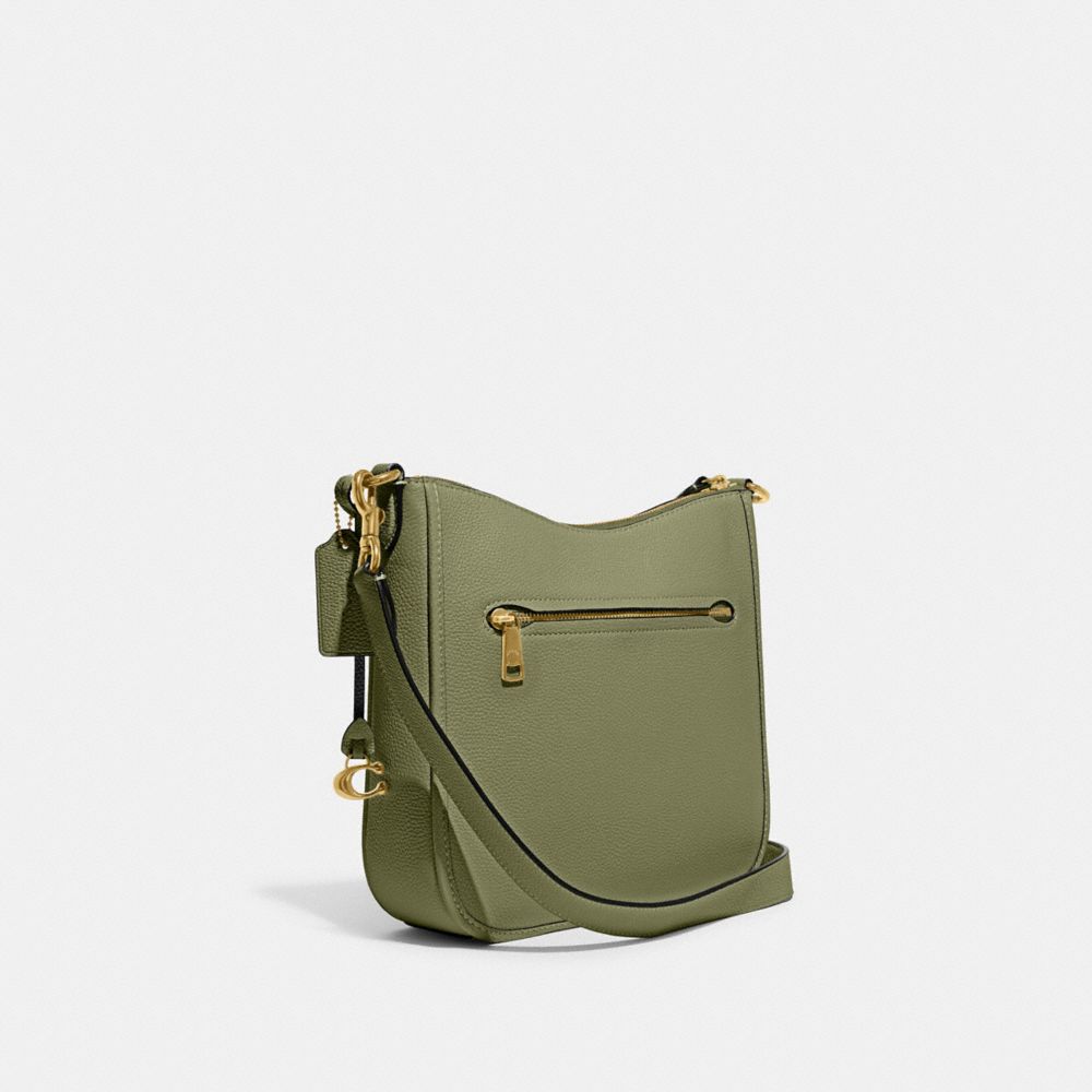 Brass/Moss Coach Chaise Crossbody Bag | COH865402