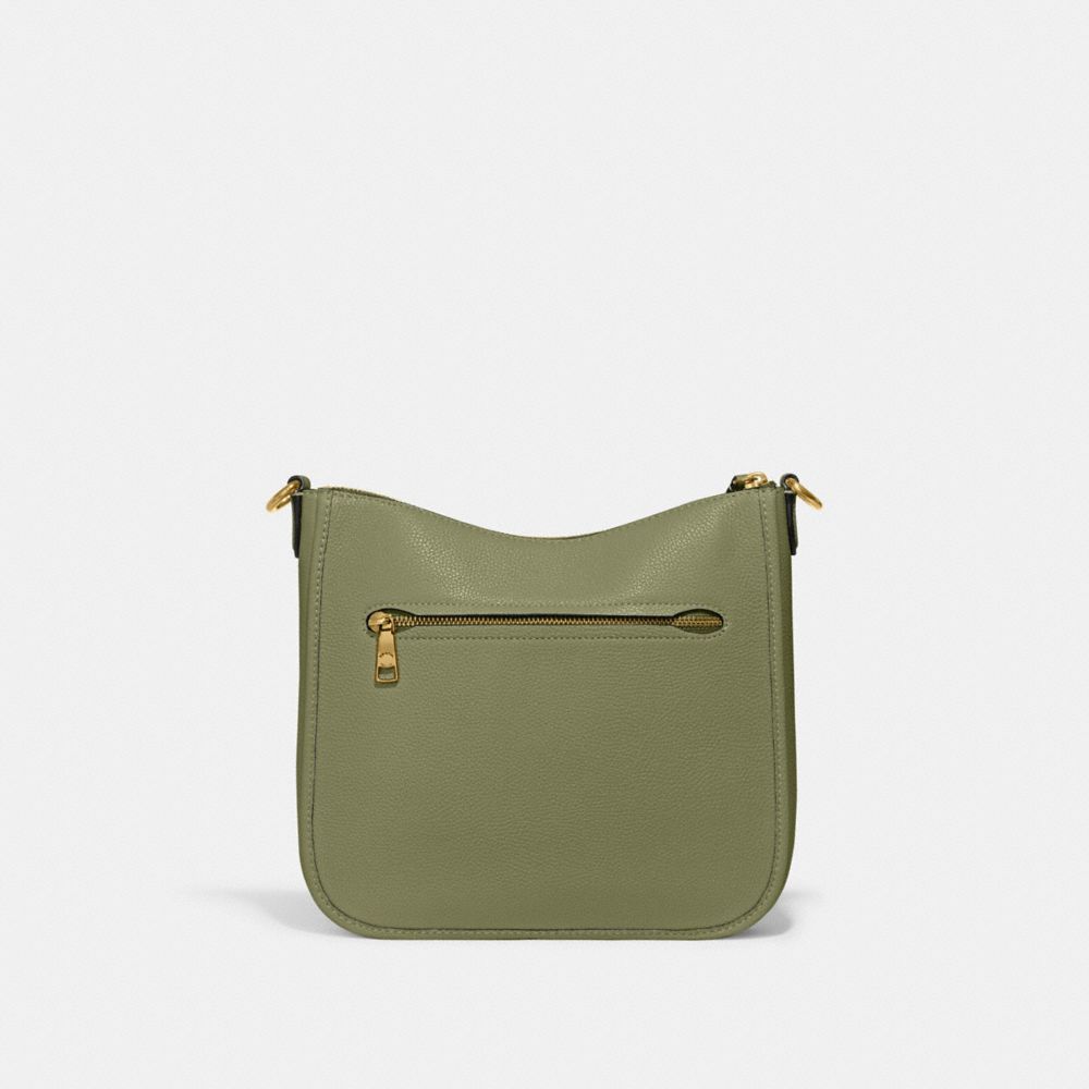 Brass/Moss Coach Chaise Crossbody Bag | COH865402