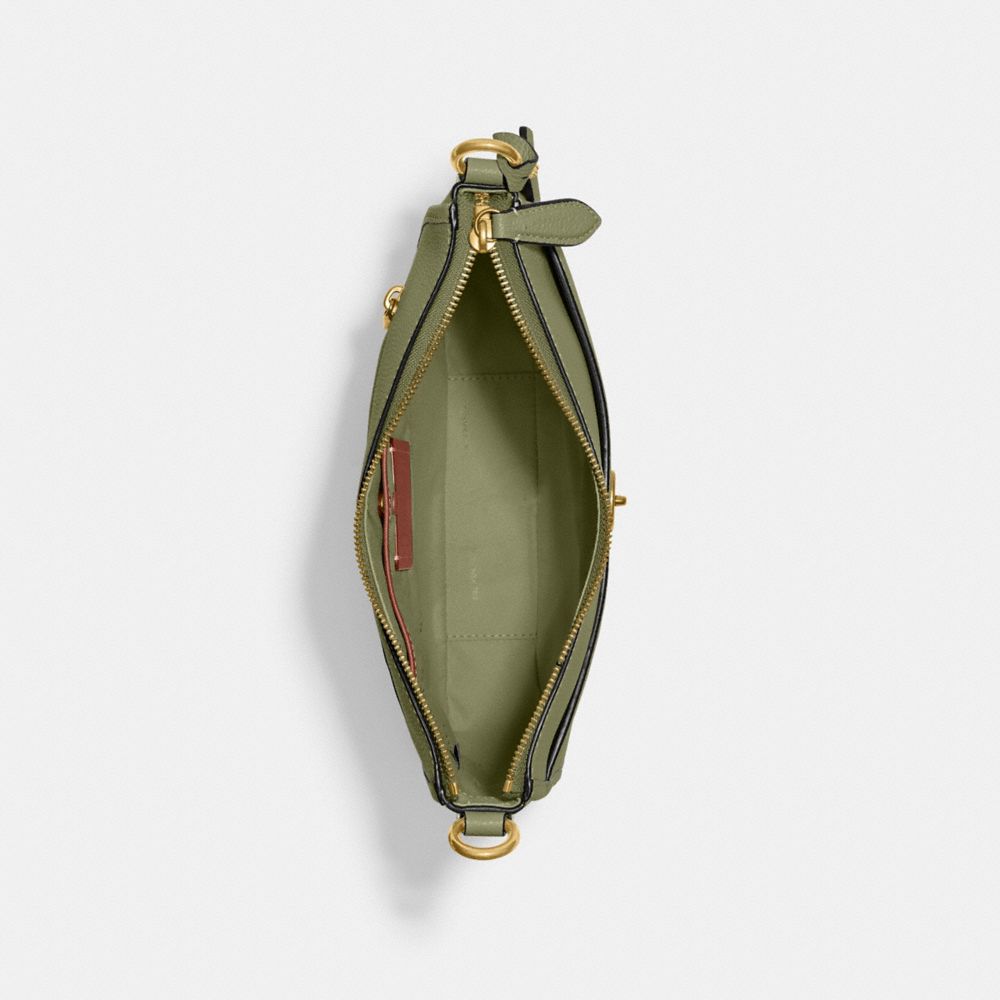 Brass/Moss Coach Chaise Crossbody Bag | COH865402