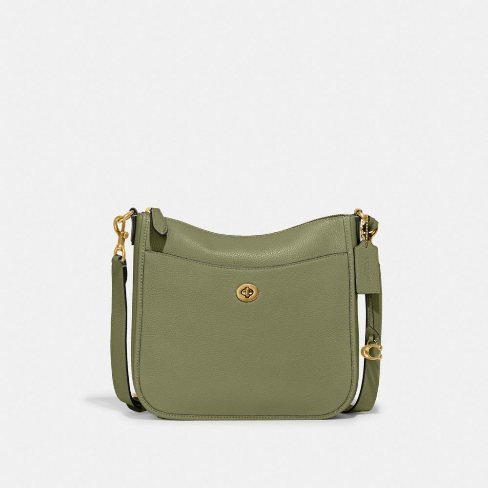Brass/Moss Coach Chaise Crossbody Bag | COH865402