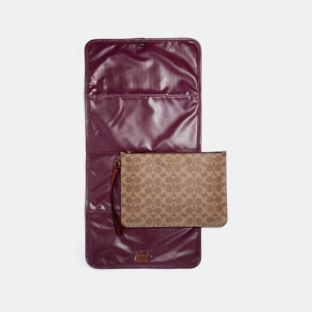 Brass/Tan/Rust Coach Baby Backpack In Signature Canvas | COH865469