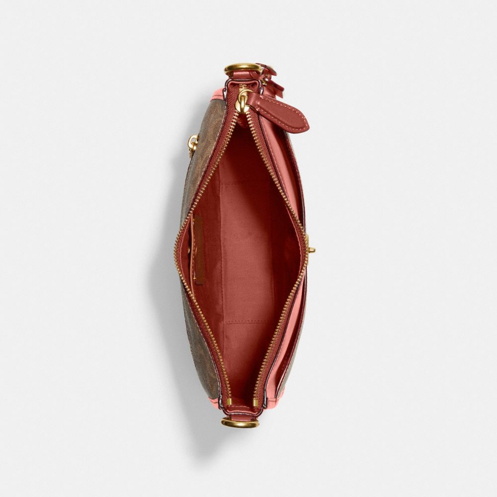 Brass/Tan/Rust Coach Chaise Crossbody Bag In Signature Canvas | COH865330