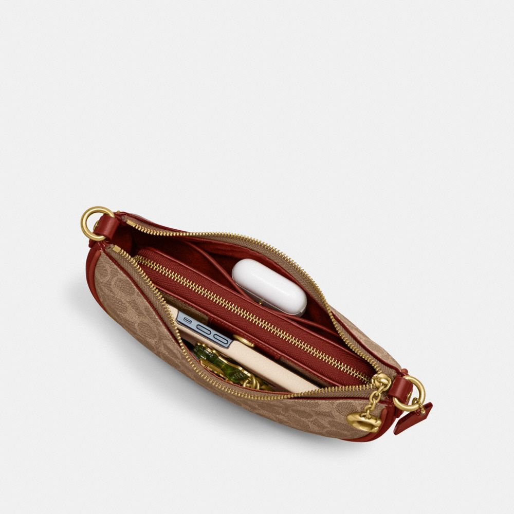 Brass/Tan/Rust Coach Mira Shoulder Bag In Signature Canvas | COH865357