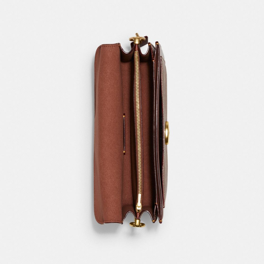Brass/Tan/Rust Coach Tabby Shoulder Bag 26 In Signature Canvas | COH864895