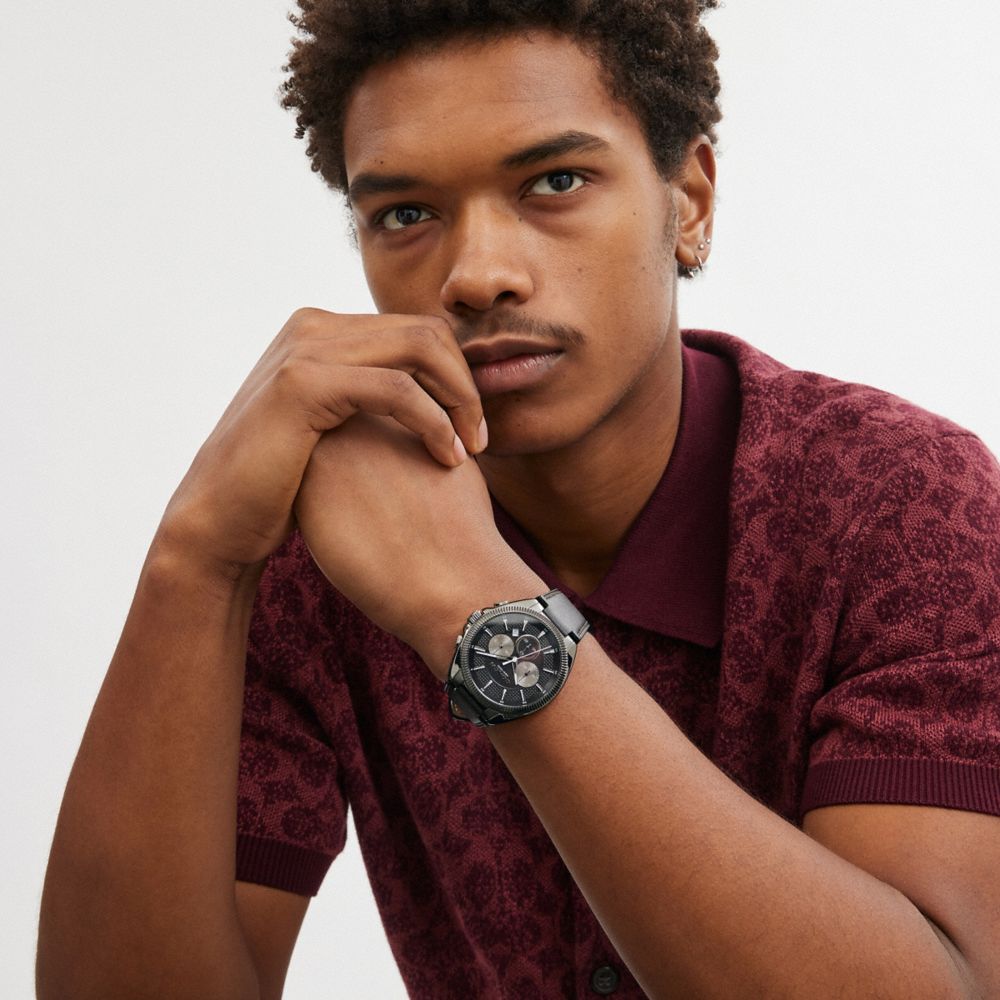Brown Coach Jackson Watch, 45 Mm | COH866985