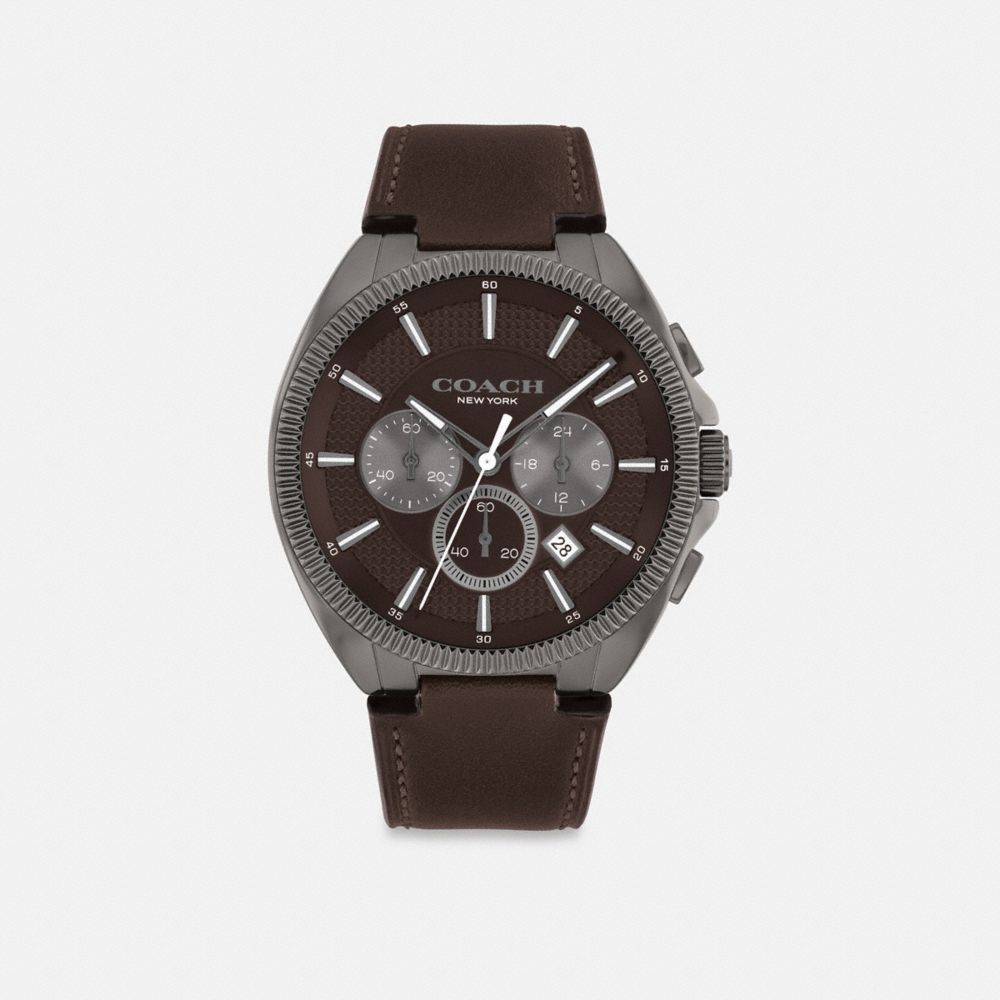 Brown Coach Jackson Watch, 45 Mm | COH866985