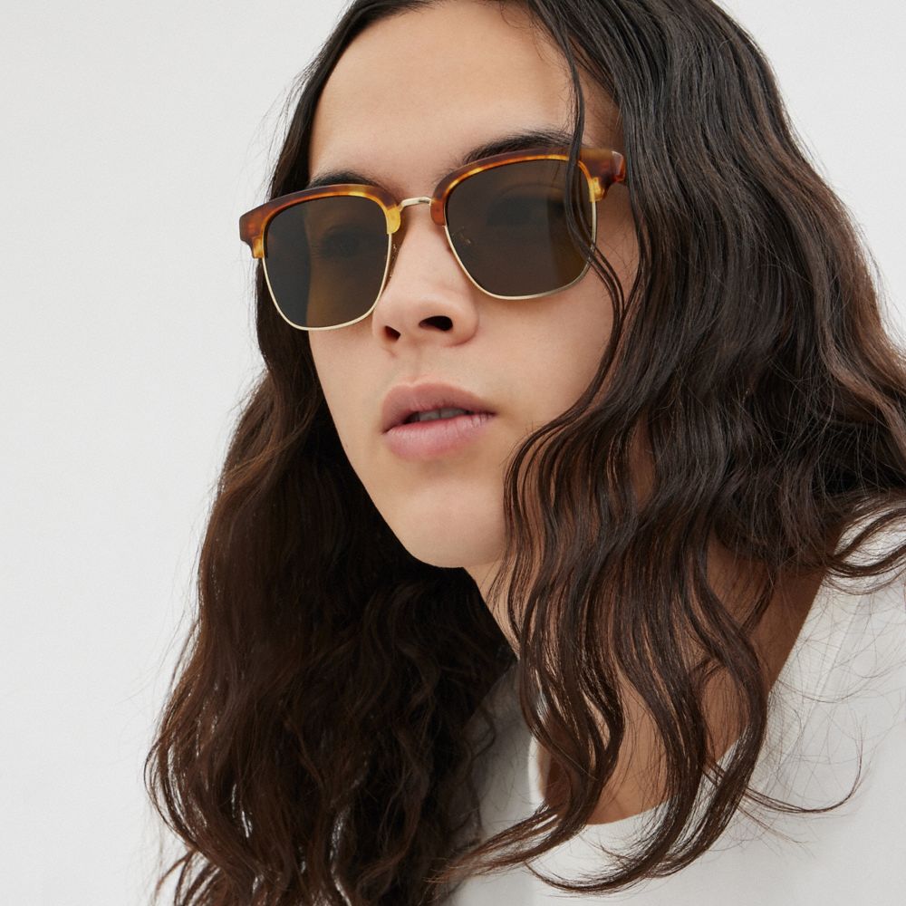 Brown Coach Retro Sunglasses | COH867079