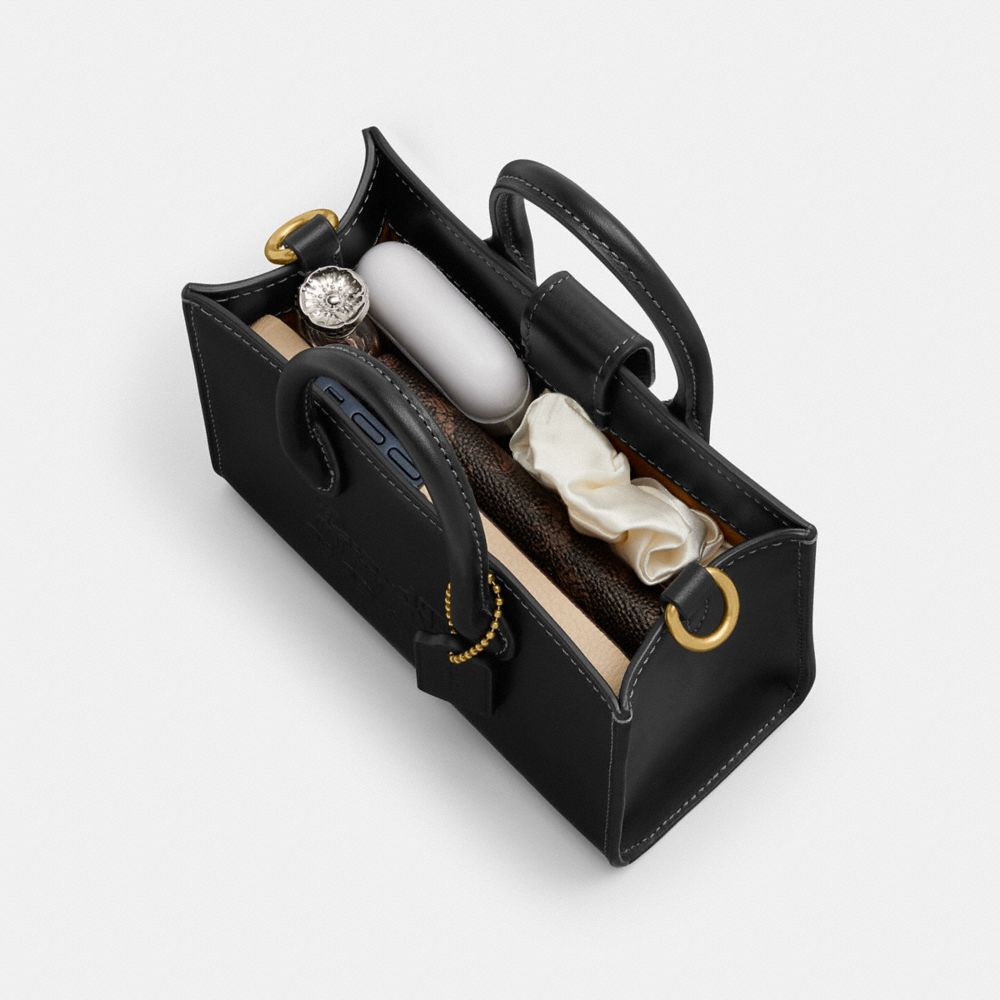 Calf Leather/Brass/Chalk Coach Ace Tote Bag 17 | COH865201