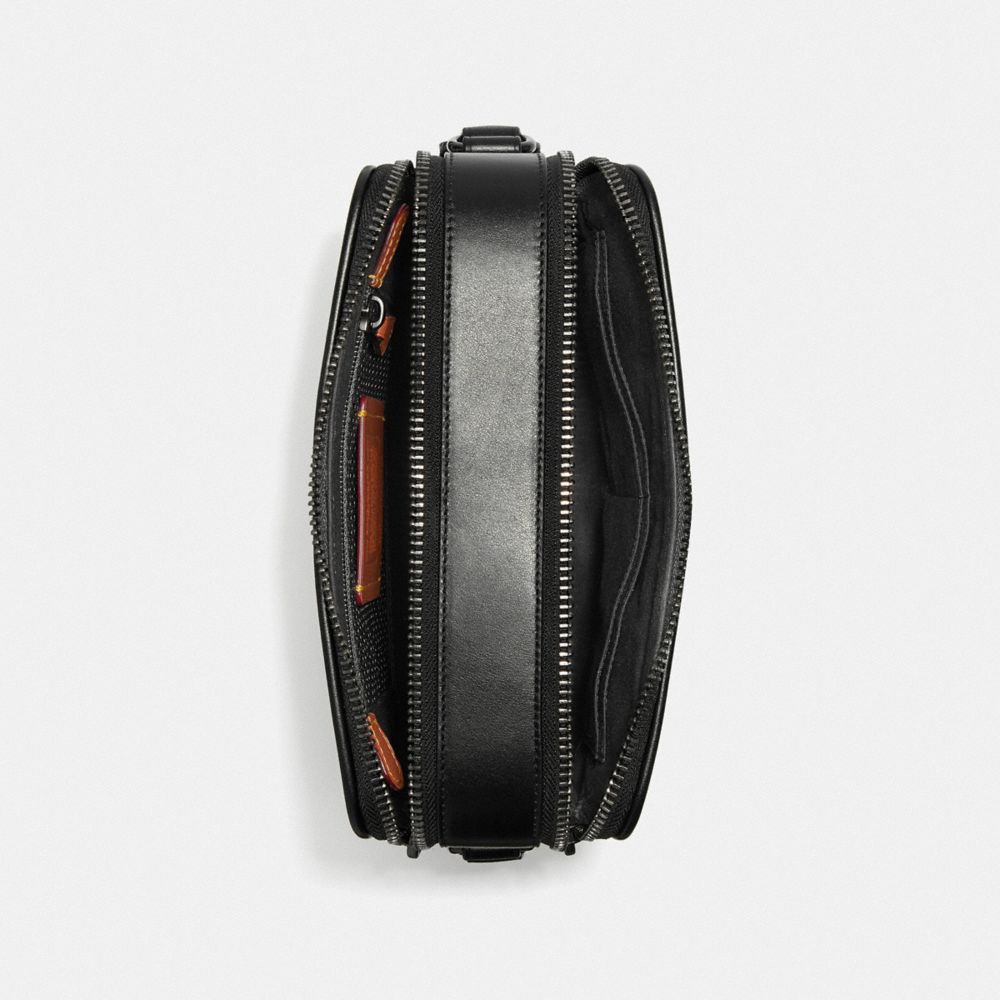 Canvas/Black Copper/Charcoal Coach Charter Crossbody Bag 24 In Signature Canvas | COH866595