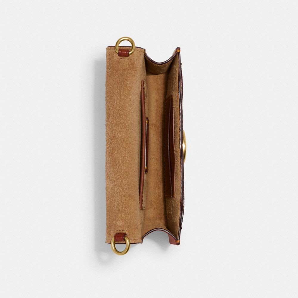 Canvas/Brass/Tan/Rust Coach Tabby Crossbody Wristlet In Signature Canvas | COH865639