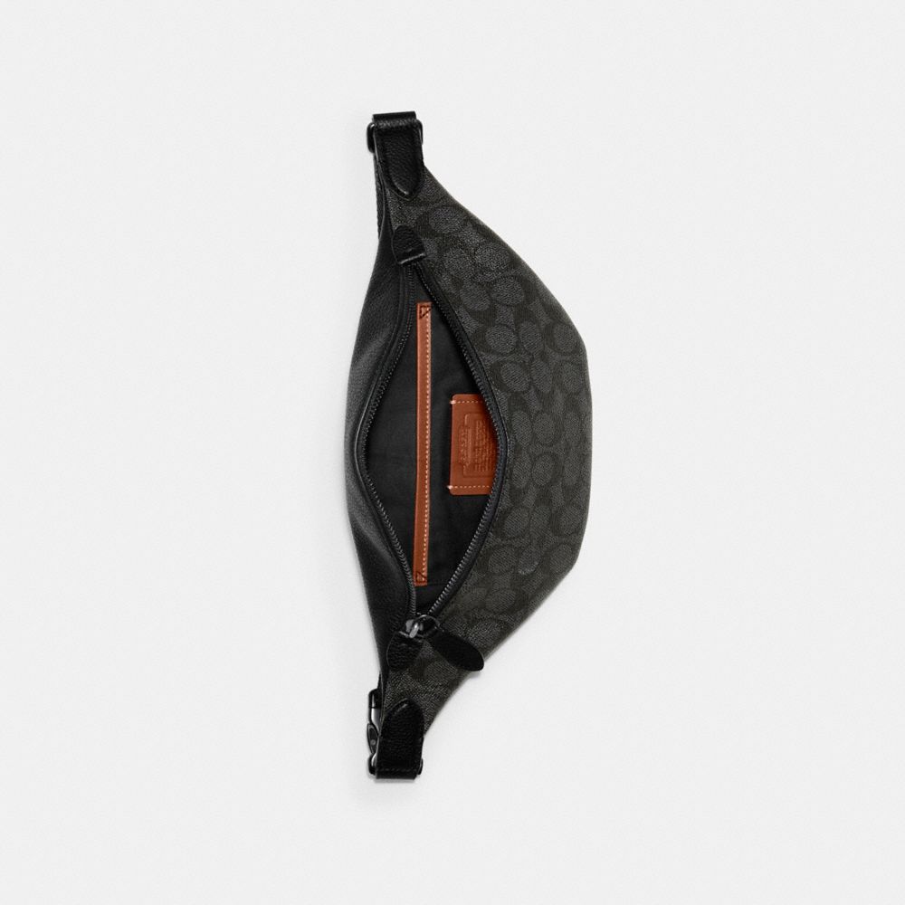 Canvas/Charcoal Coach Charter Belt Bag 7 In Signature Canvas | COH865444