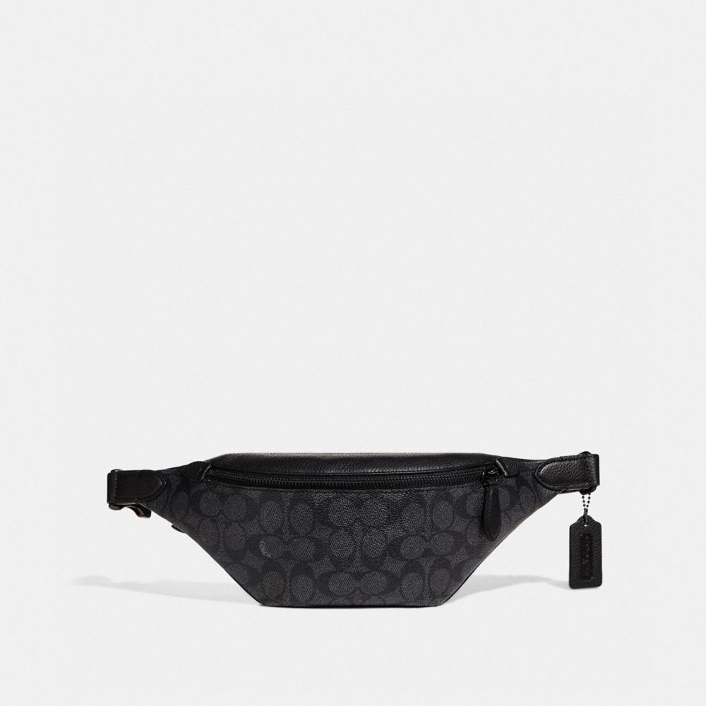 Canvas/Charcoal Coach Charter Belt Bag 7 In Signature Canvas | COH865444