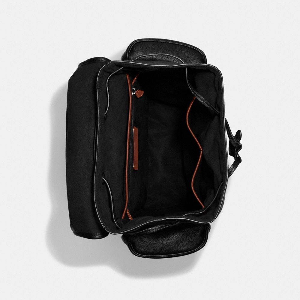 Canvas/Charcoal Coach Hitch Backpack In Signature Canvas | COH866506