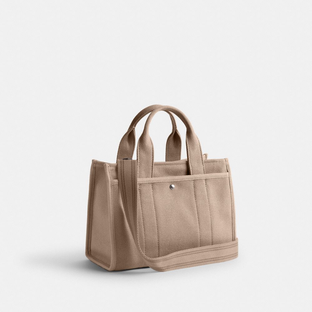 Canvas/Silver/Dark Natural Coach Cargo Tote Bag 26 | COH865049