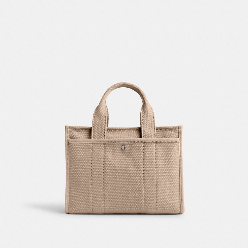 Canvas/Silver/Dark Natural Coach Cargo Tote Bag 26 | COH865049