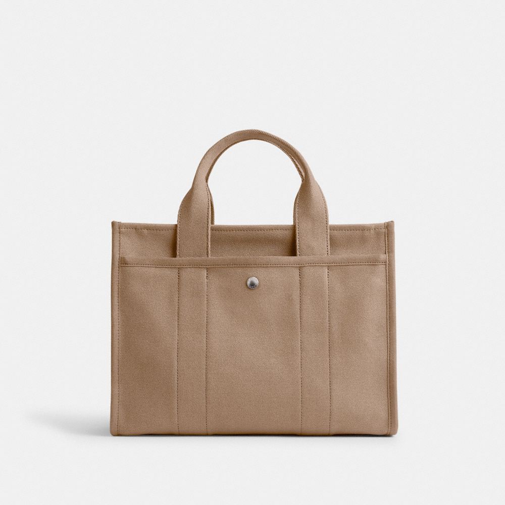 Canvas/Silver/Dark Natural Coach Cargo Tote | COH865055