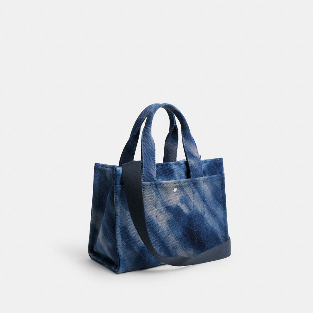 Canvas/Silver/Midnight Navy Coach Cargo Tote Bag 26 With Tie Dye | COH865106