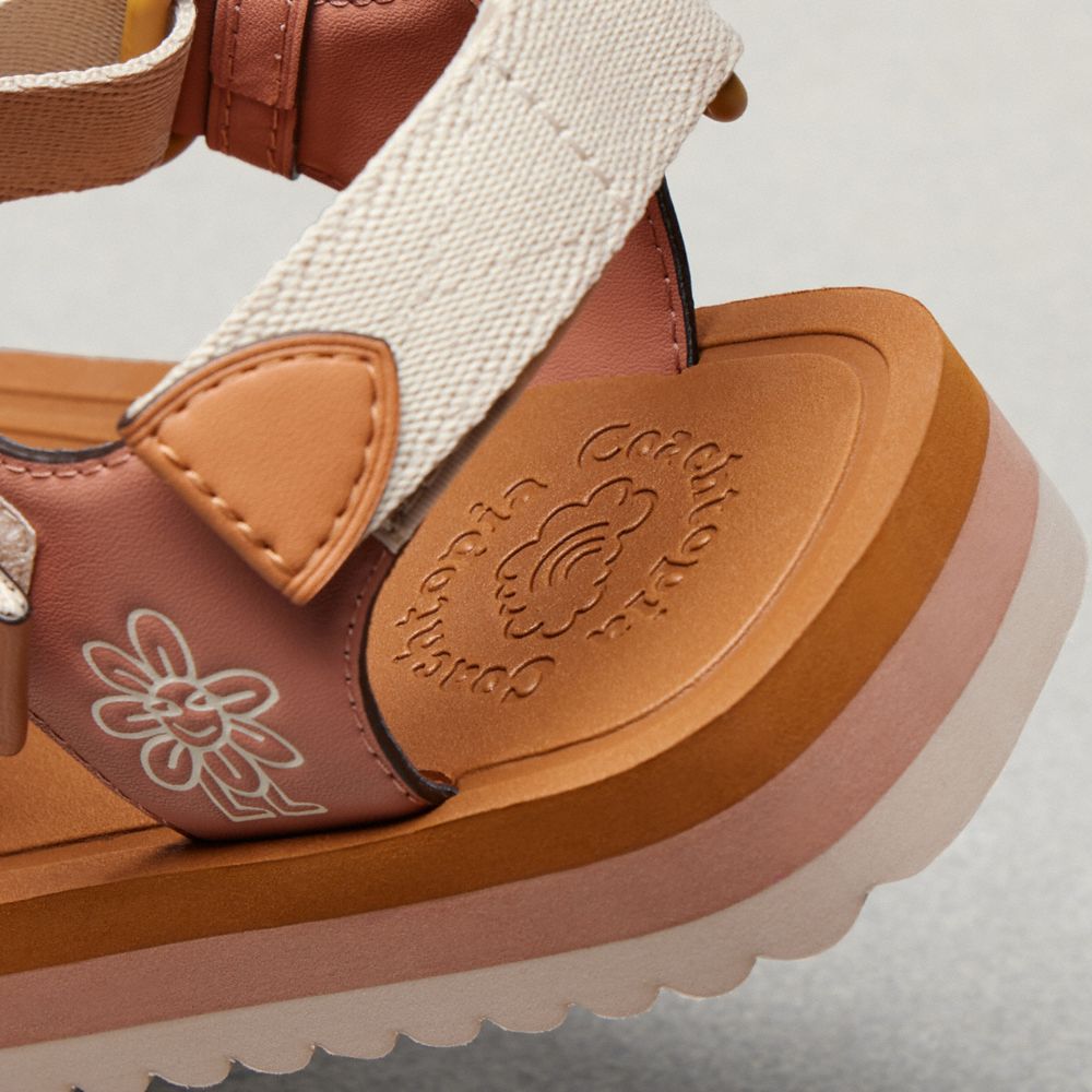 Canyon/Cloud Multi Coach Strappy Sandal | COH865858
