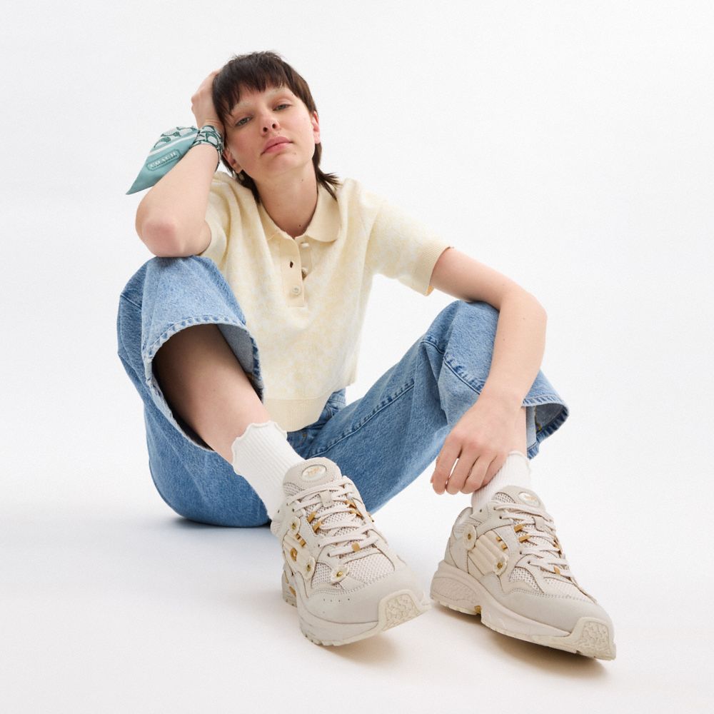 Chalk Coach C301 Sneaker With Tea Rose | COH865810