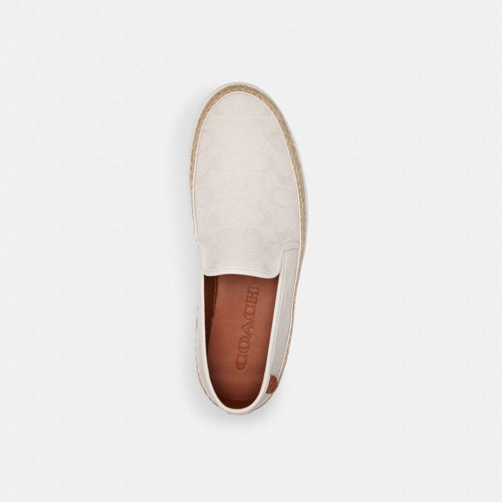 Chalk Coach Miles Espadrille In Signature Jacquard | COH866836