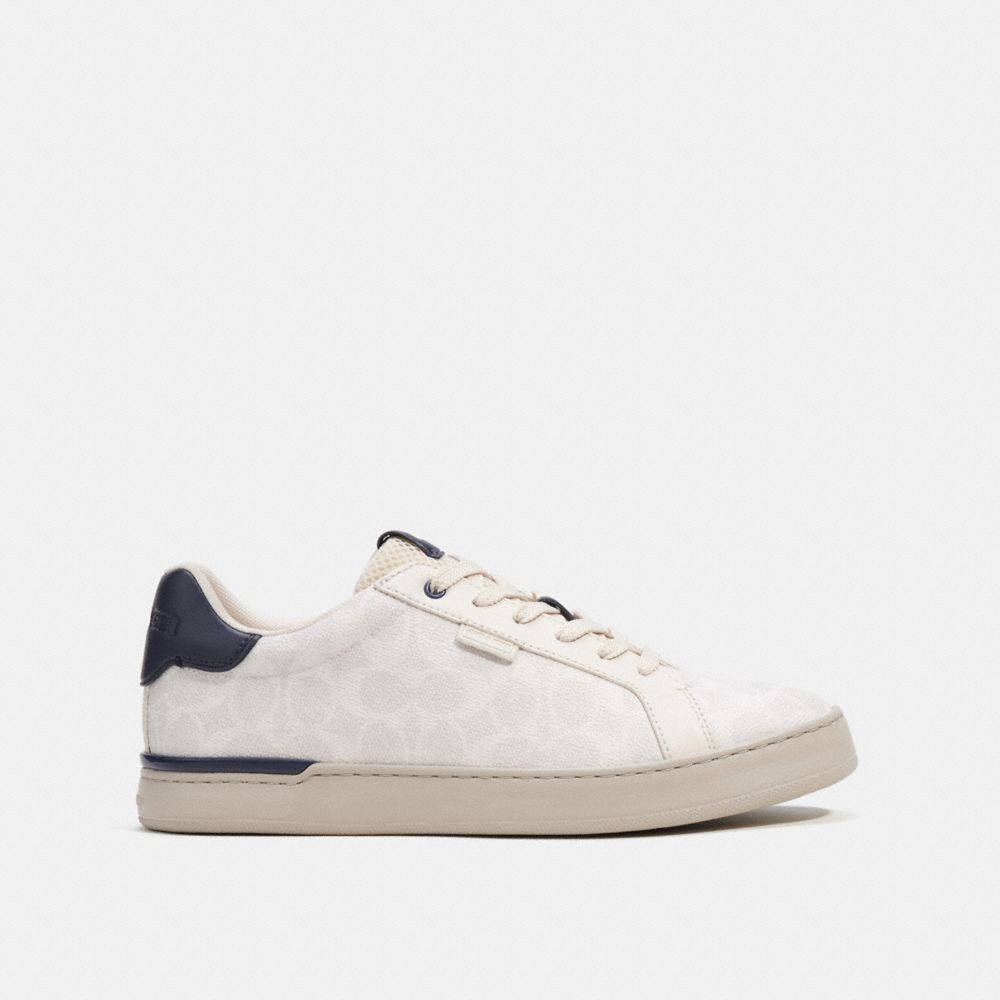 Chalk Cobalt Coach Lowline Low Top Sneaker In Signature Canvas | COH866780