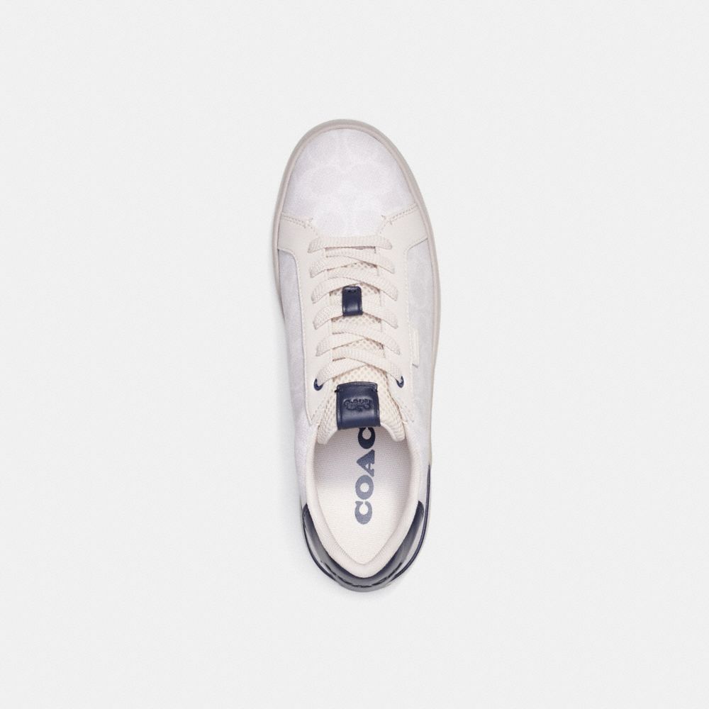 Chalk Cobalt Coach Lowline Low Top Sneaker In Signature Canvas | COH866780
