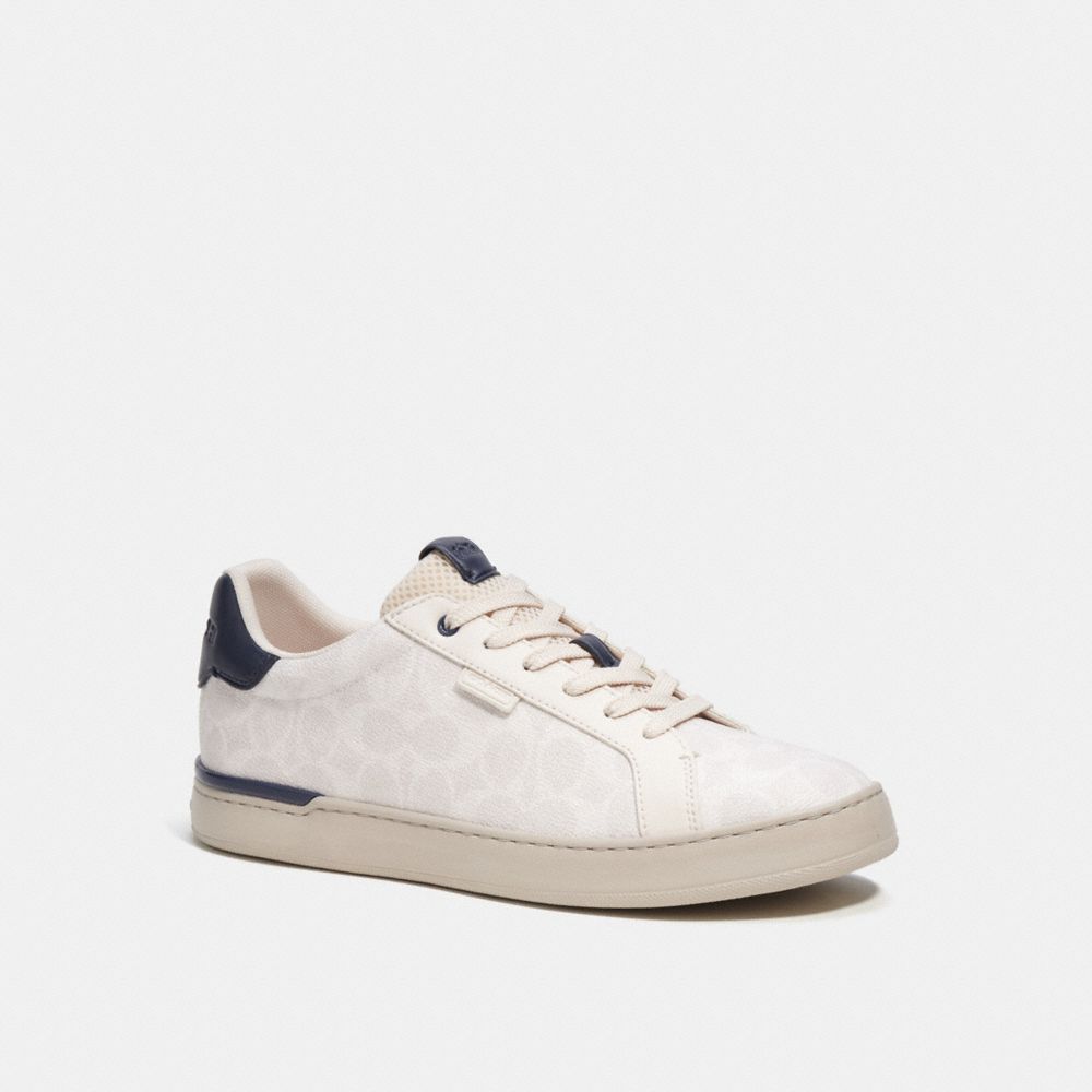 Chalk Cobalt Coach Lowline Low Top Sneaker In Signature Canvas | COH866780