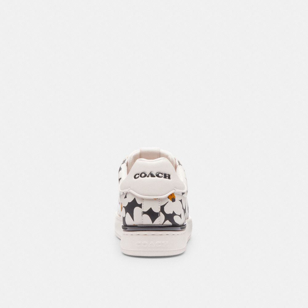 Chalk Multi Coach Lowline Low Top Sneaker With Floral Print | COH865834