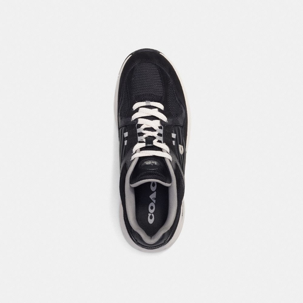 Charcoal/Black Coach C301 Sneaker With Signature Canvas | COH866781