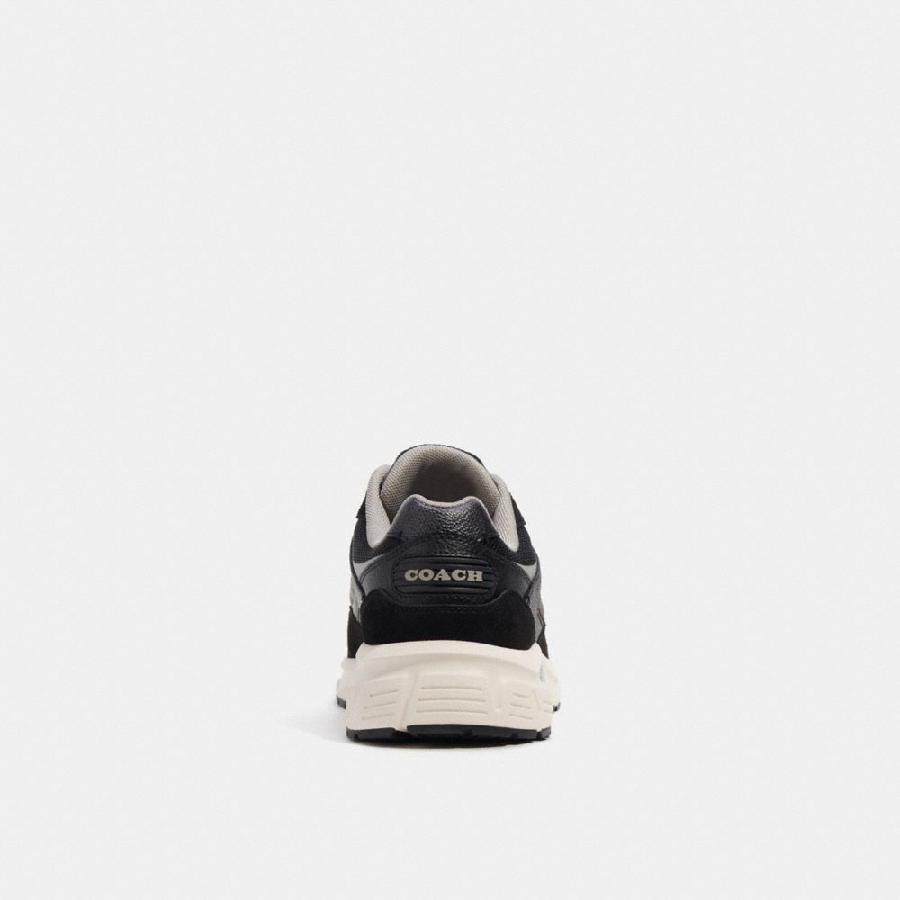 Charcoal/Black Coach C301 Sneaker With Signature Canvas | COH866781