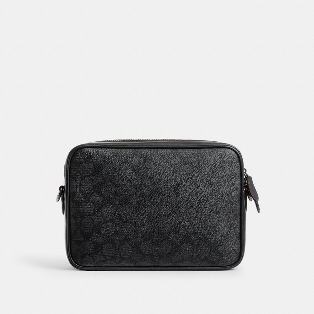Charcoal Coach Charter Flap Crossbody 24 In Signature Canvas | COH866612