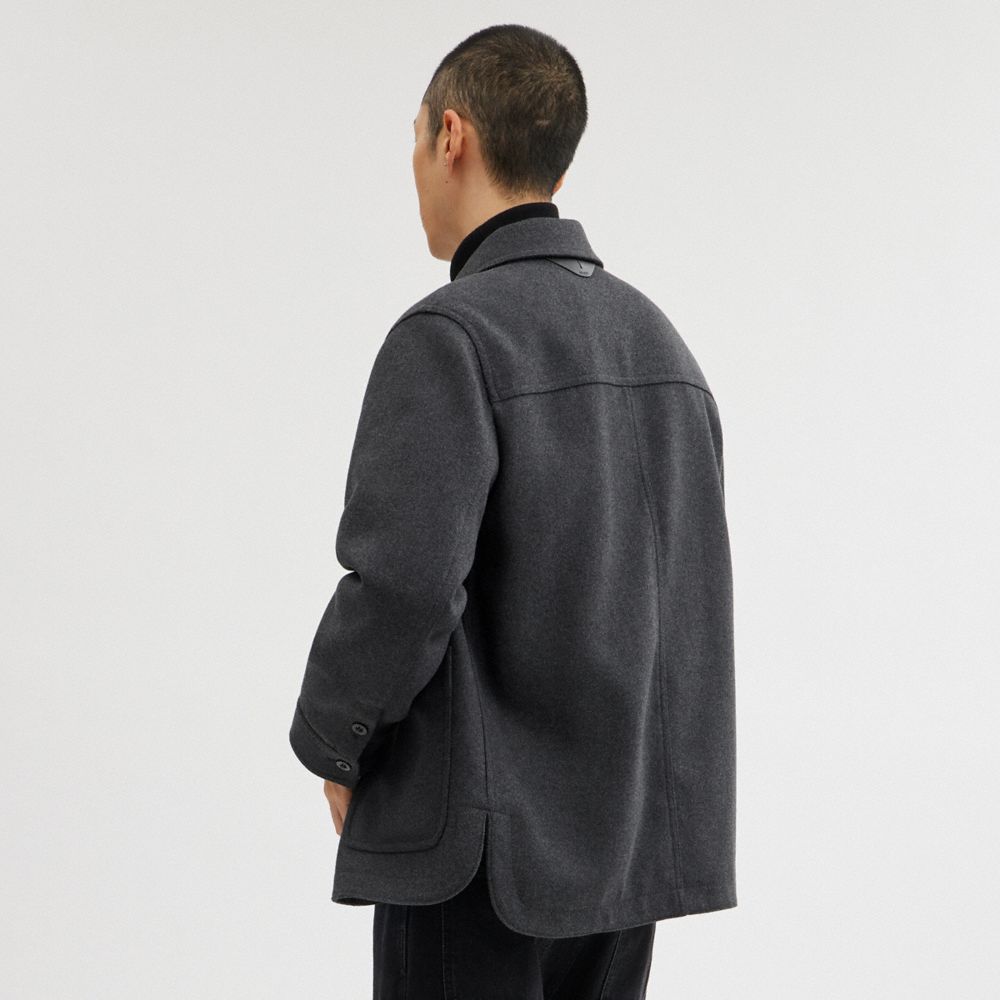 Charcoal Coach Shirt Jacket | COH866861