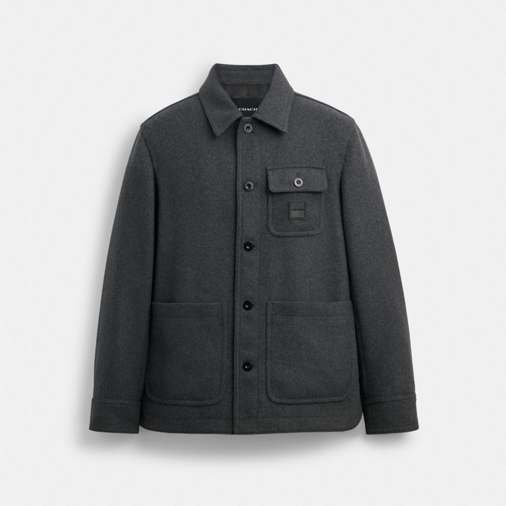 Charcoal Coach Shirt Jacket | COH866861