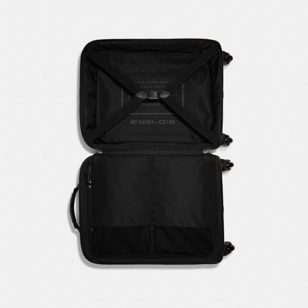 Charcoal Coach Wheeled Carry On In Signature Canvas | COH866650