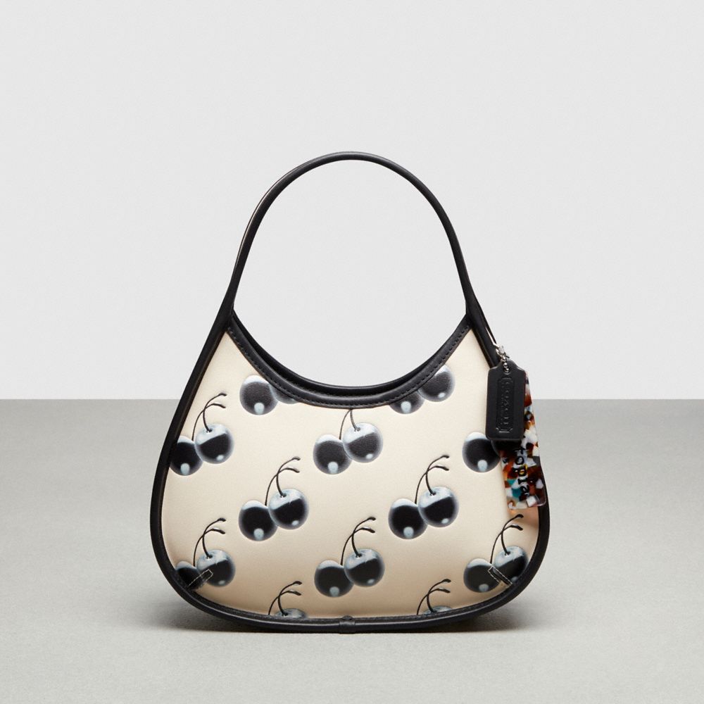Coachtopia Leather/Black/Cloud Multi Coach Ergo Bag In Coachtopia Leather With Cherry Print | COH865154