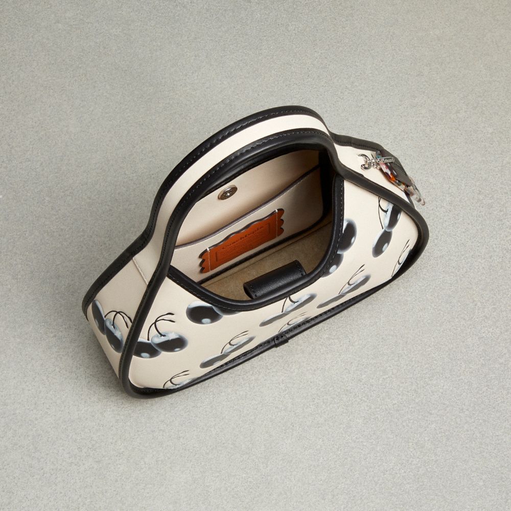 Coachtopia Leather/Black/Cloud Multi Coach Ergo Bag In Coachtopia Leather With Cherry Print | COH865154