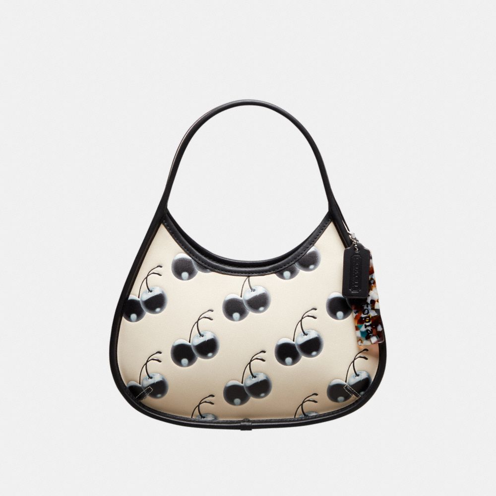 Coachtopia Leather/Black/Cloud Multi Coach Ergo Bag In Coachtopia Leather With Cherry Print | COH865154