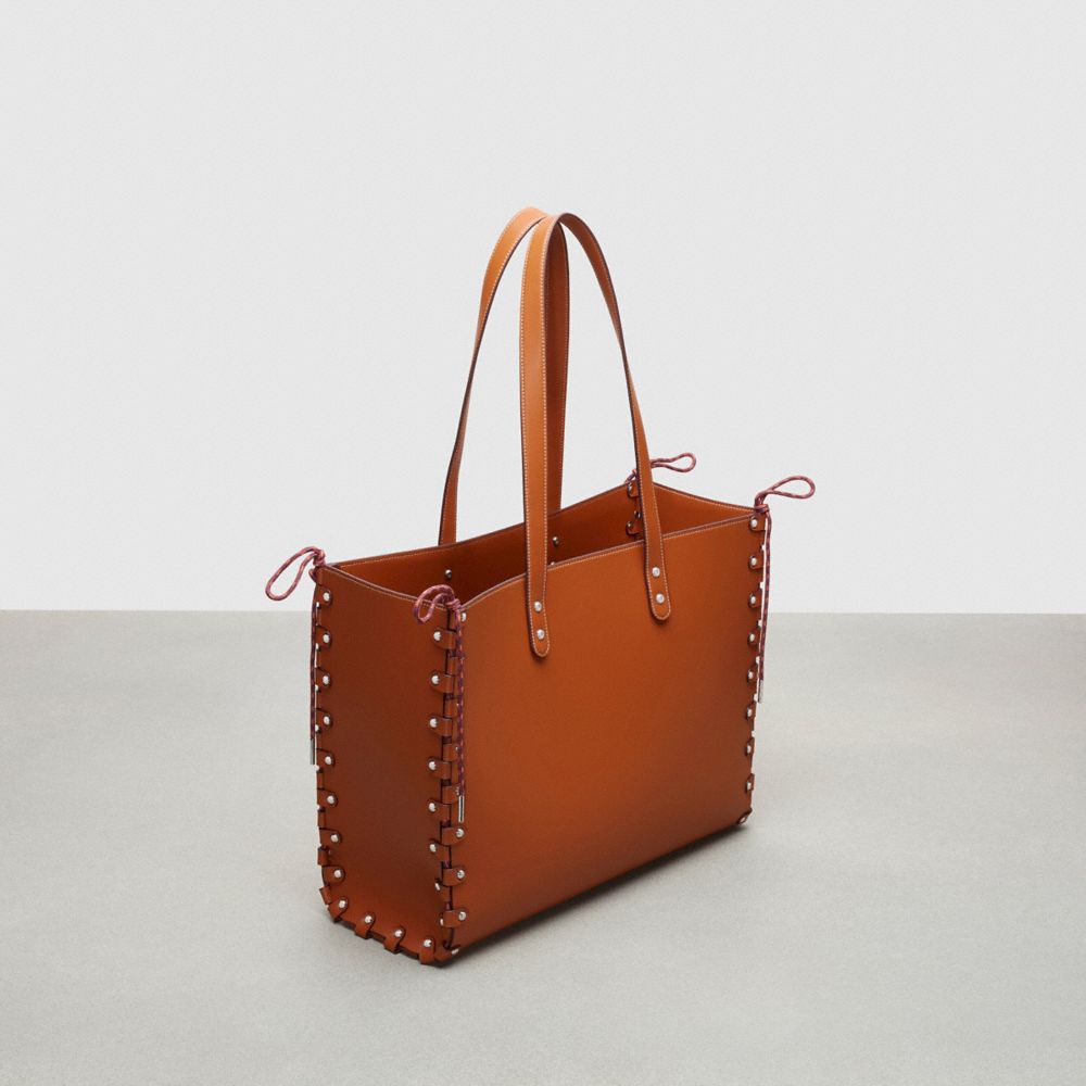 Coachtopia Leather/Burnished Amber Coach The Re Laceable Tote: Large | COH866630