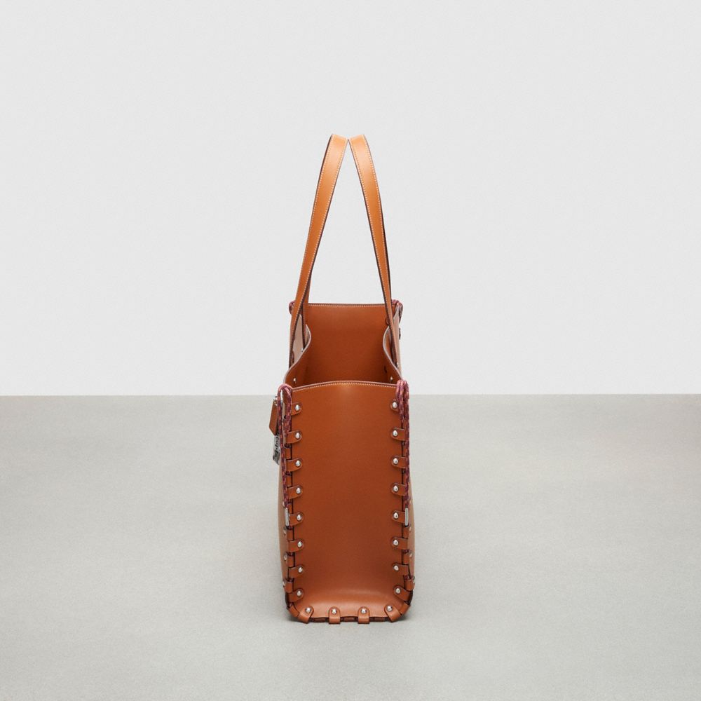 Coachtopia Leather/Burnished Amber Coach The Re Laceable Tote: Large | COH866630