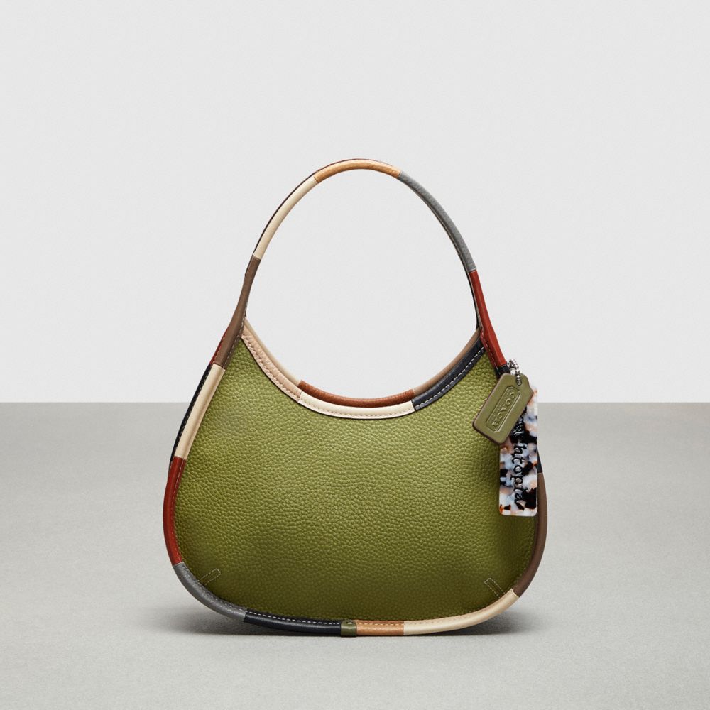 Coachtopia Leather/Olive Green Multi Coach Ergo Bag With Colorful Binding In Upcrafted Leather | COH864827