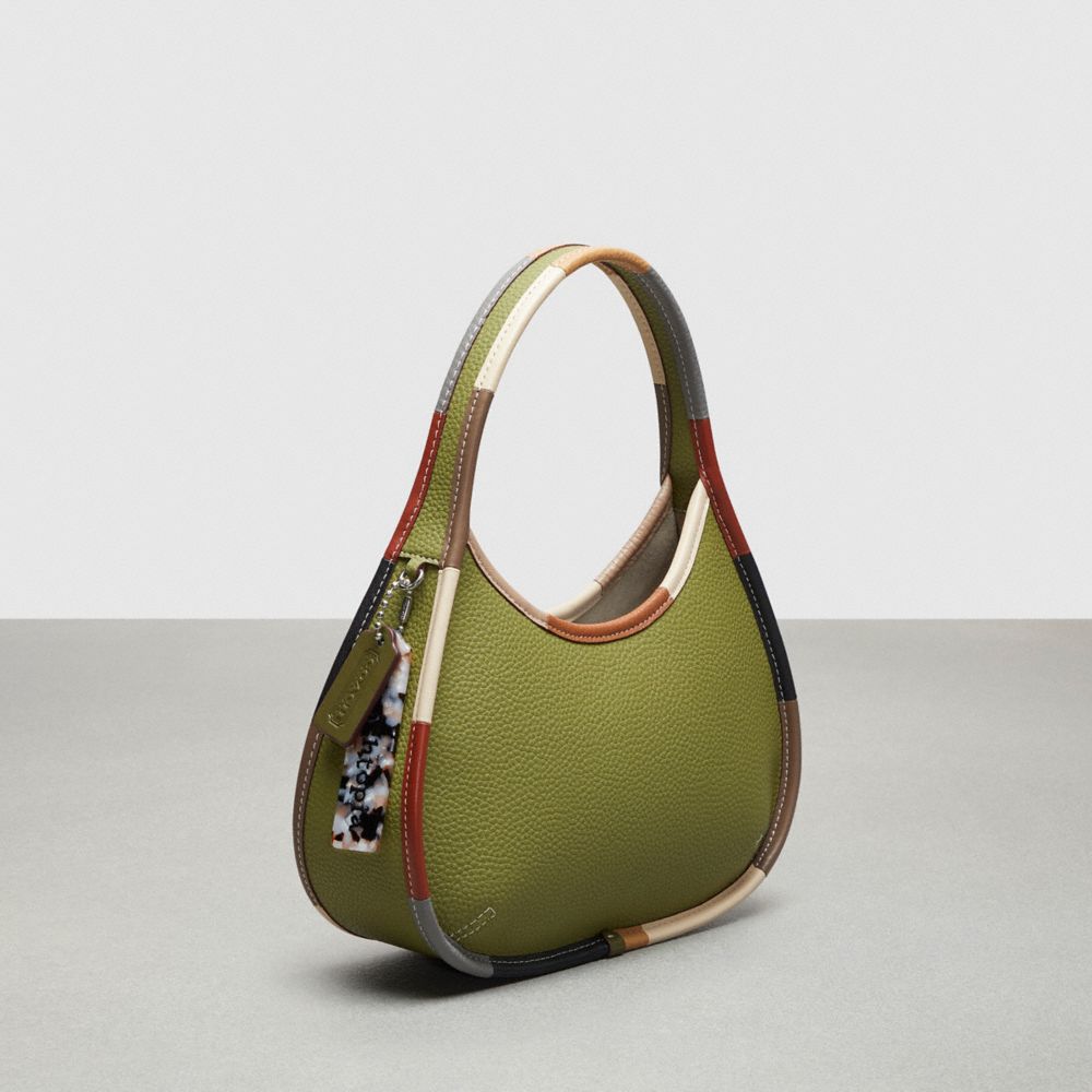 Coachtopia Leather/Olive Green Multi Coach Ergo Bag With Colorful Binding In Upcrafted Leather | COH864827