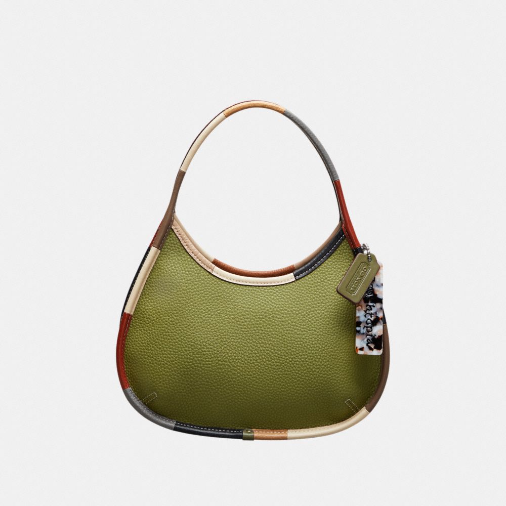 Coachtopia Leather/Olive Green Multi Coach Ergo Bag With Colorful Binding In Upcrafted Leather | COH864827