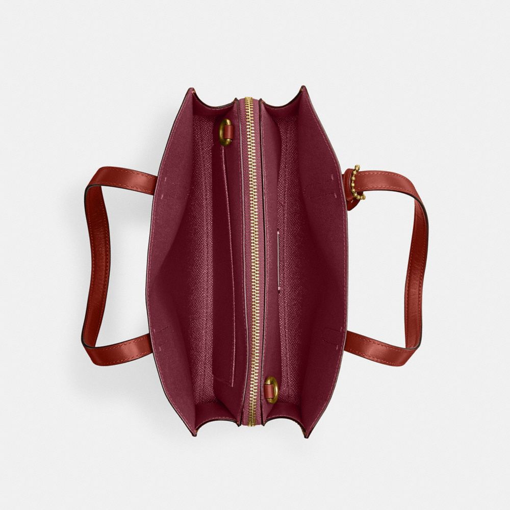 Coated Canvas/Brass/Tan/Rust Coach Carter Carryall Bag 28 In Signature Canvas | COH865093