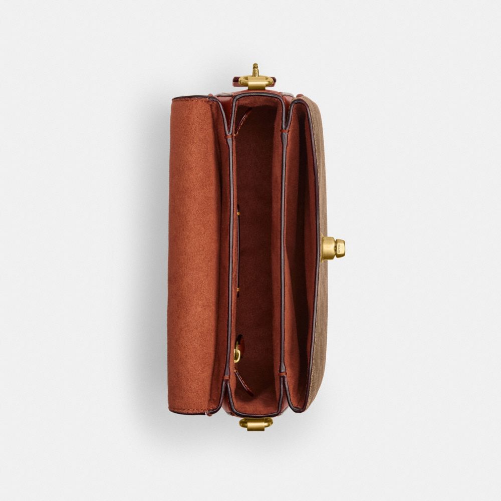 Coated Canvas/Brass/Tan/Rust Coach Cassie Crossbody Bag 19 In Signature Canvas | COH865386