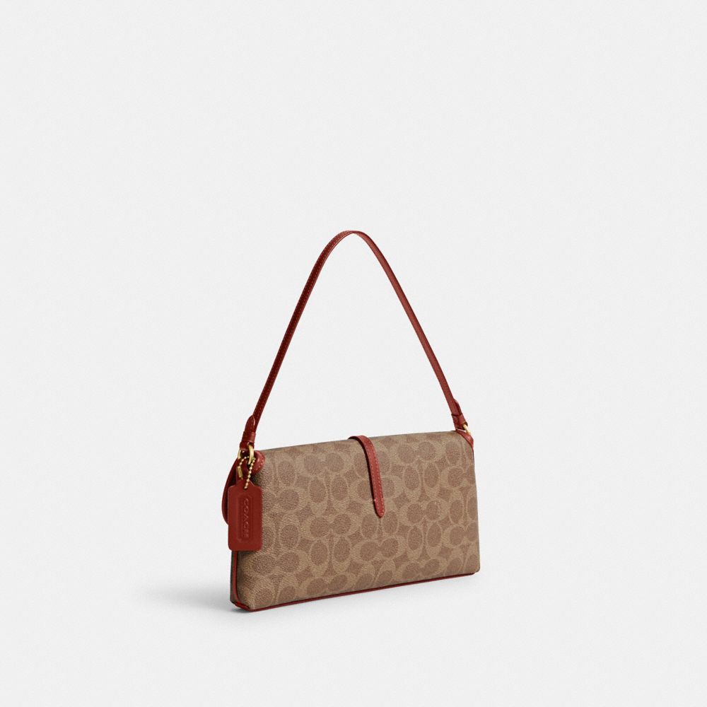 Coated Canvas/Brass/Tan/Rust Coach Hamptons Bag In Signature Canvas | COH864892