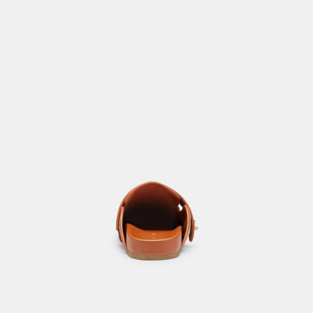 Cocoa/Burnished Amber Coach Blake Clog In Signature Textile Jacquard | COH865807