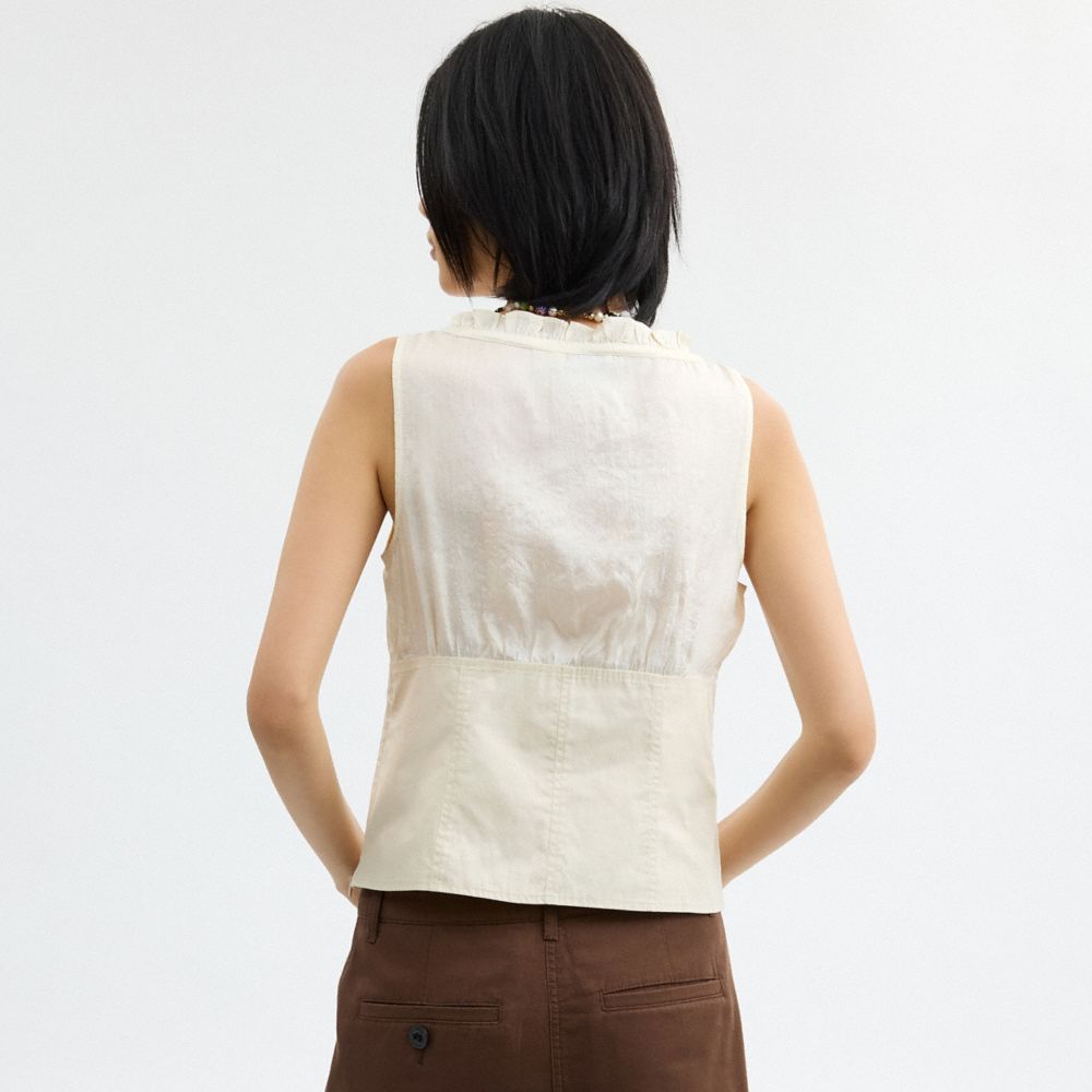 Cream Coach Cargo Top | COH866016